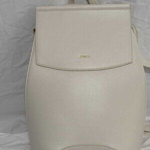 Pixie Mood Mini Kim Elegant Coconut Cream Vegan Leather Backpack Purse